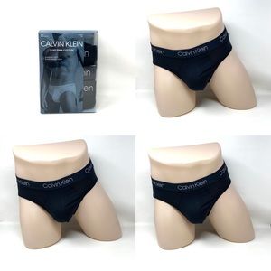 Calvin Klein Men’s Underwear NB2867903 3-pack Luxe Pima Cotton Hip Brief